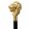 Solid  Lion Head Vintage Designer Wooden Walking Stick Cane Antique Gift