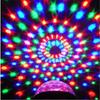 RGB светодиодный кристаллический волшебный диско-шар, музыкальный чувствительный эффект синхронизации, красочное вращение