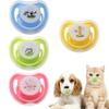 Cat Pacifiers For Kittens Pet Suckling Puppy Pacifiers 4 Pieces Butterfly-Shaped Silicone Toy With Dust Cover For Pet Animals