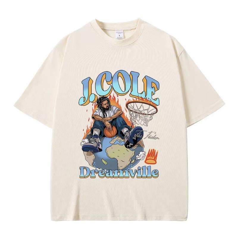 Best Famous Rapper J Cole The Fader Dreamville Graphics Tshirt Unisex Womens Hip Hop Vintage Tees Unisex Fashion Oversized Tshirt