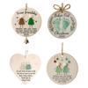 Christmas Pendant To Our Friends Letter Pattern Festive Atmosphere Hanging Decoration Living Room Bedroom Garden Decor