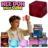 Новая горячая игрушка-кубик Needoh Nice Cube, сенсорная сжимаемая кубик-игрушка для снятия стресса и тренировки кончиков пальцев для взрослых, которую можно сжимать и играть