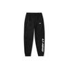 Li Ning Training Series Letter Logo Print Knitted Sports Pants Men Pants Black AYKS945-1