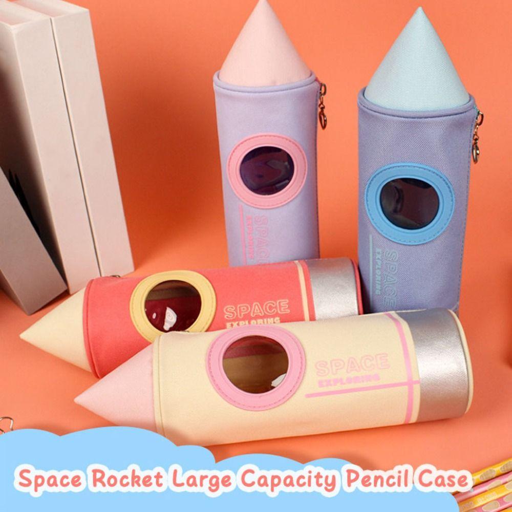Cute Cartoon Pencil Case Cartoon Pencil Shape Pencil Cases Durable Lovely Pen Bag Student