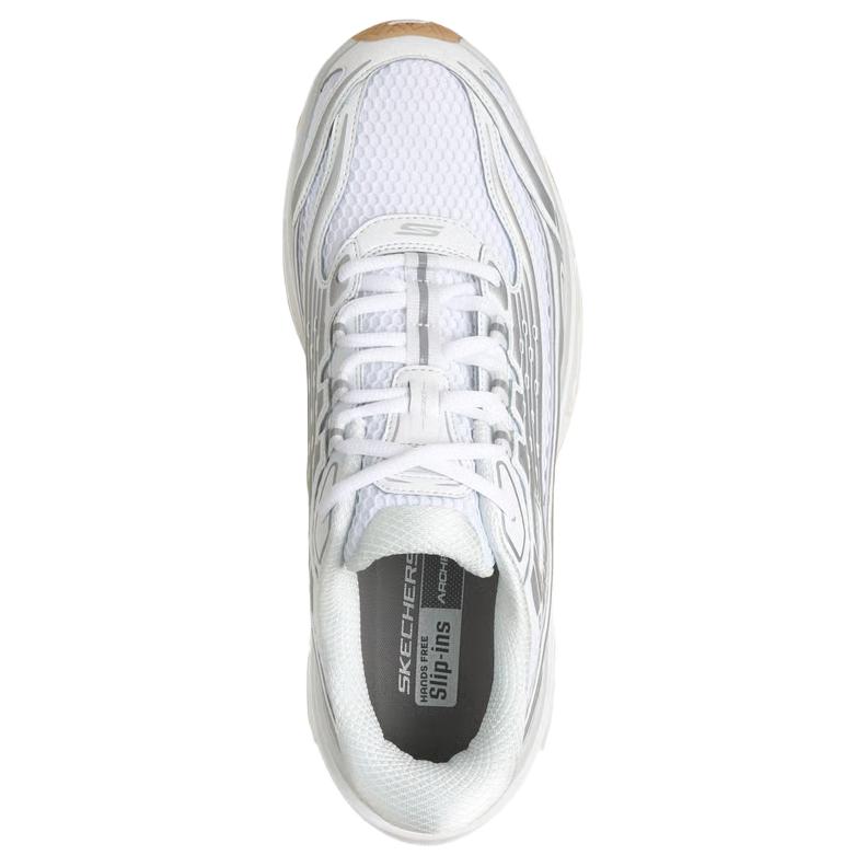 Skechers Arch Fit DLites 330 Удобная посадка Прочные Дышащие Папины кроссовки Мужская кроссовка Белый 233196-WHT