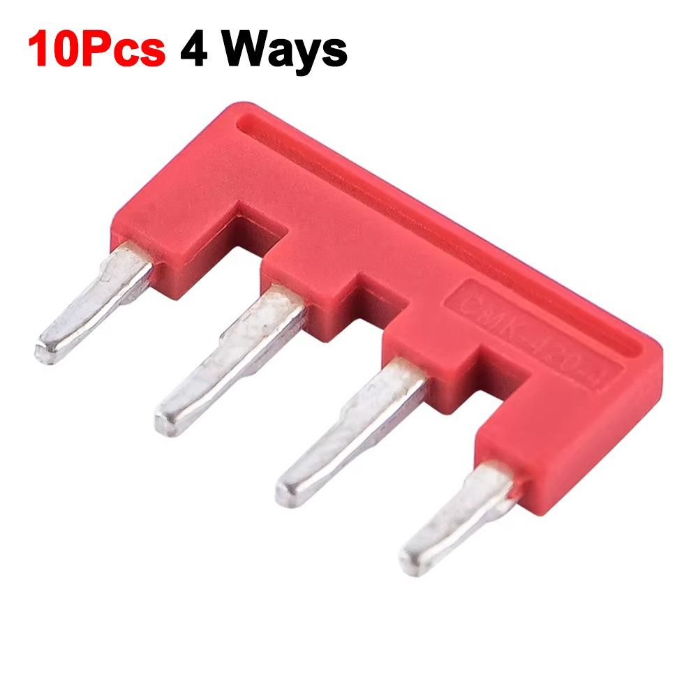10Pcs 4mm2 11AWG Din Rail Terminal Block 450V 32A Quick Splice Hub for Electronics Wiring
