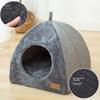 Soft Cat Bed Foldable Kitten House Semi-enclosed Indoor Cats Cave Warm Kennel For Small Dogs Cats Deep Sleep Pets Accessories