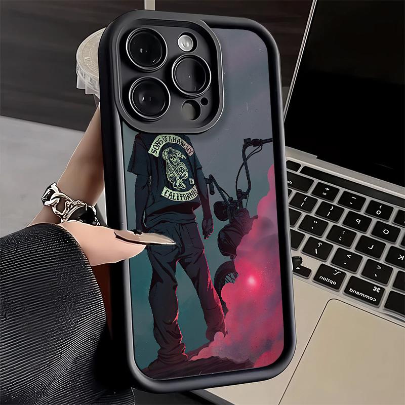 Phone Case for iPhone 17 Air 16E 15 16 Pro Max Sons Of Anarchy Cover 14 Plus 13 12 Mini Soft Shell Silicone Fundas