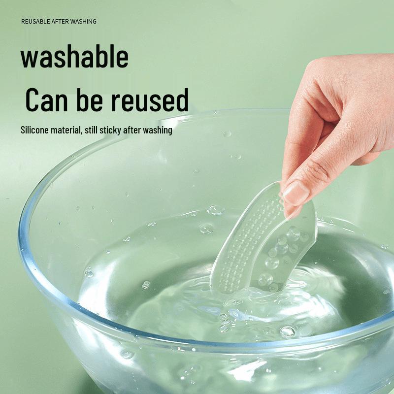 Силиконовые прозрачные накладки на пятку против скольжения: Удобные, нелипкие и безопасные для обуви полустельки.