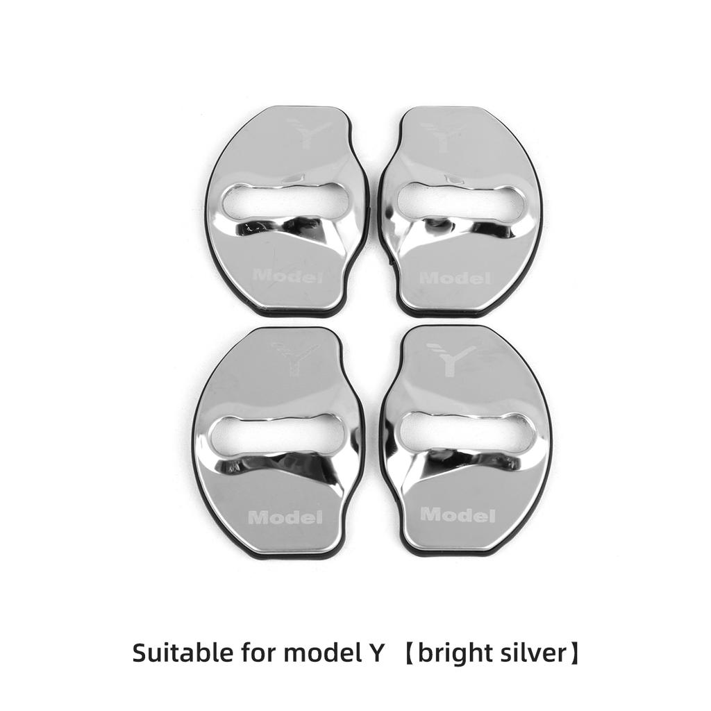 LUCKEASY подходит для Tesla Model Y, автомобильный дверной замок, защитная крышка, автомобильный дверной замок, антикоррозийное украшение