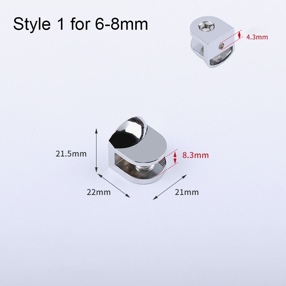 Thicken Furniture Hardware For 6-12mm Panel Bracket Shelves Clips Shelf Holder Support Glass Clamp