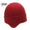 Outdoor Hiking And Travel Cap Winter Knitted Hat with Ear Flaps for Men, Soft Fleece Lined Hat, Stretchy Lightweight Daily Wear Thermal Cap,