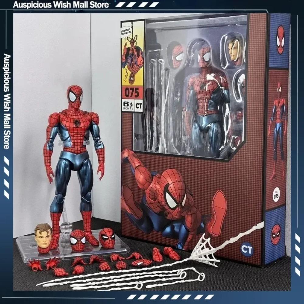Оригинальная фигурка Ct Toys Человек-паук Mafex 075 The Amazing Spider-Man Comic Ver Mafex 185 Фигурка на шарнирах Модель Игрушки Подарок