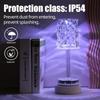 Светодиодный проектор-светильник Роза 3/RGB цвета USB-штекер Регулируемый Романтическая Алмазная Атмосфера Спальня Настольное Украшение Ночник