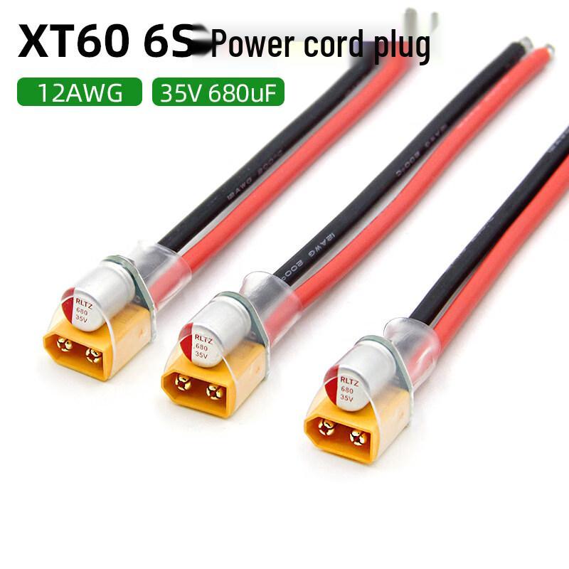 FPV Drone XT60 Power Cable with Solid Capacitor Filter