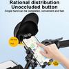 Helmet Style Mobile Phone Holder One-Hand Operation Adjustable Angle Anti-Shake High Stability 360-degree Rotatable Universal Phone Mount