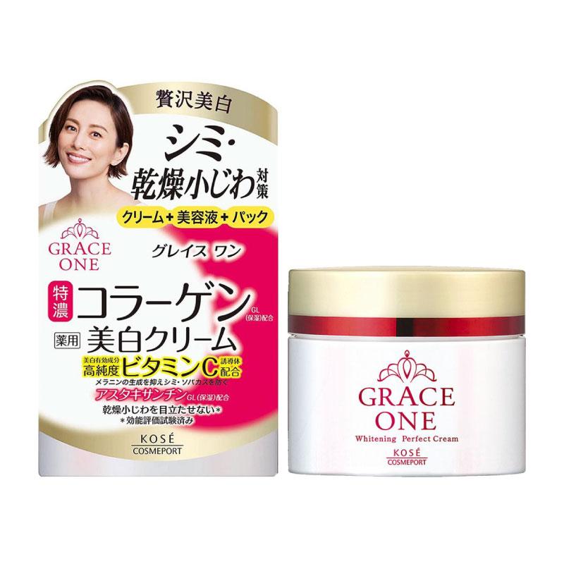 KOSE Grace One Whitening Perfect Gel Cream крем 3 в 1 от пигментации, 100 г