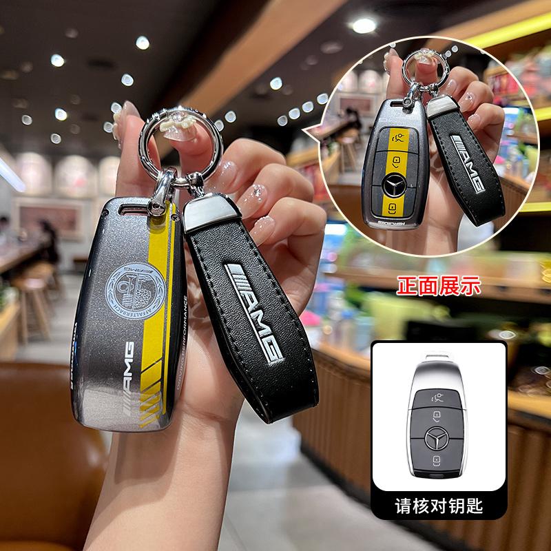 Car Remote Key Case Cover Shell For Mercedes Benz A C E S G Class GLC CLE CLA GLB GLS W177 W205 W213 W222 X167 AMG Leather Fob ZK9