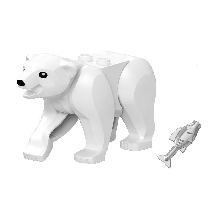 non-toxic Locking Dinosaur Animals Tiger Leopard Polar Bear Elephant Shark Black Camel Building Blocks Toys For Children Animal Locking