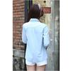 Solid  Shirt Female Tops Casual Long Sleeve Women's Denim Shirt