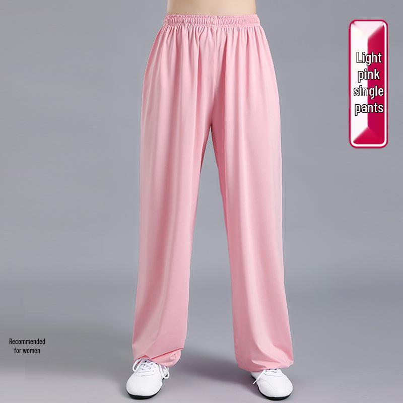Summer Milk Silk Tai Chi Short Sleeve Top for Men and Women - Perfect for Practice, Performance, and Morning Exercise
