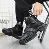 New British Style Men's Boots High Tops Men's Casual Shoes Comfort Anti Slip Sport Hiking Boots Designer Luxury Motorcycle Boots