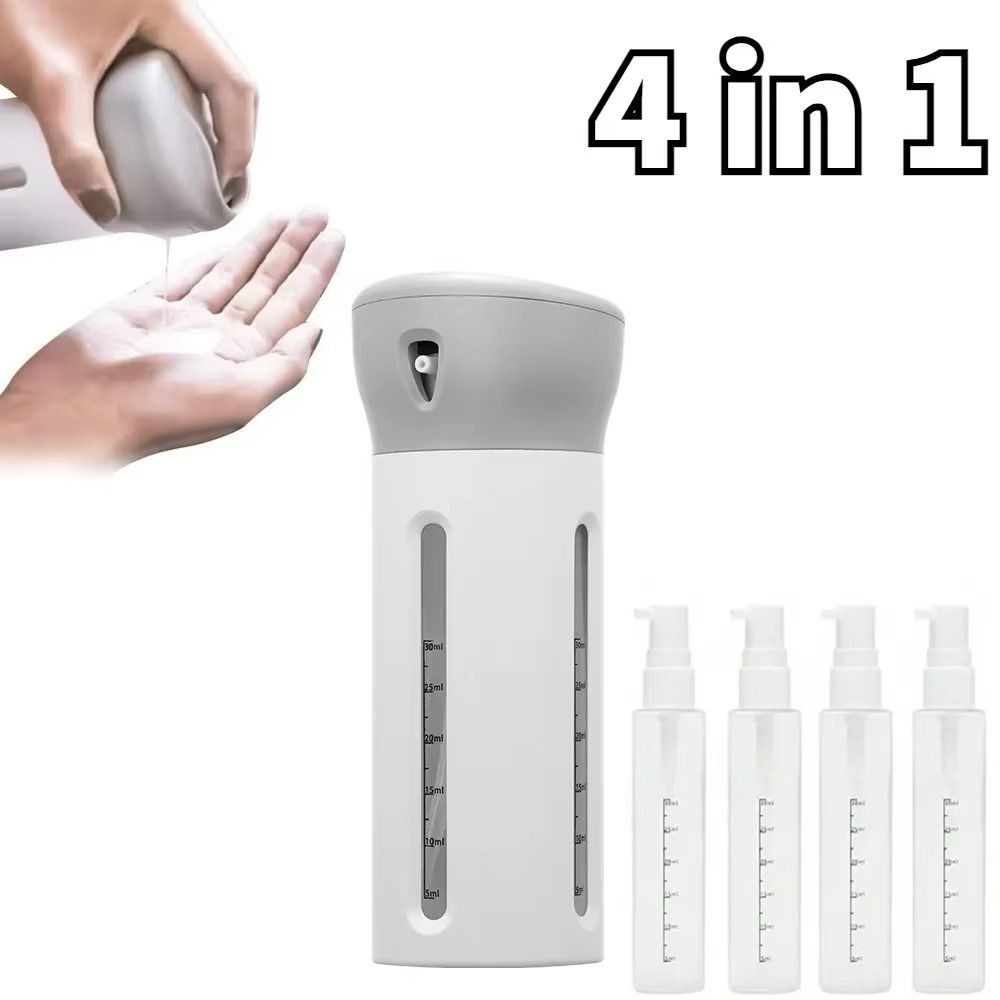 4 шт./набор 4 в 1 флакон-дозатор для жидкости 45 мл набор для прессования контейнеров флакон для лосьона дезинфицирующее средство для рук