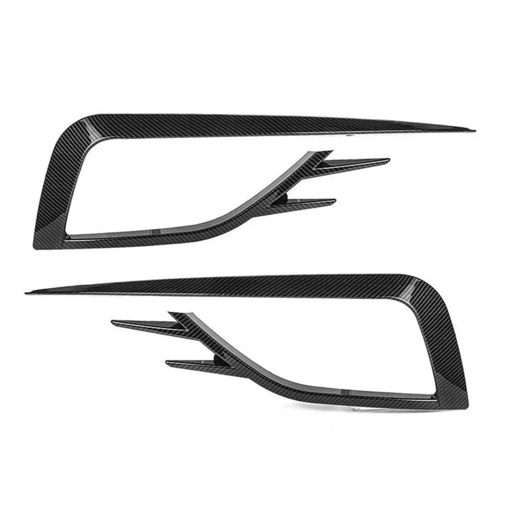 Car Front Fog Light Lamp Cover Bumper Grille Decorative Trim Sticker Tuning For VW Golf 7.5 Golf MK7.5 2017 2018 2019 Body Kits