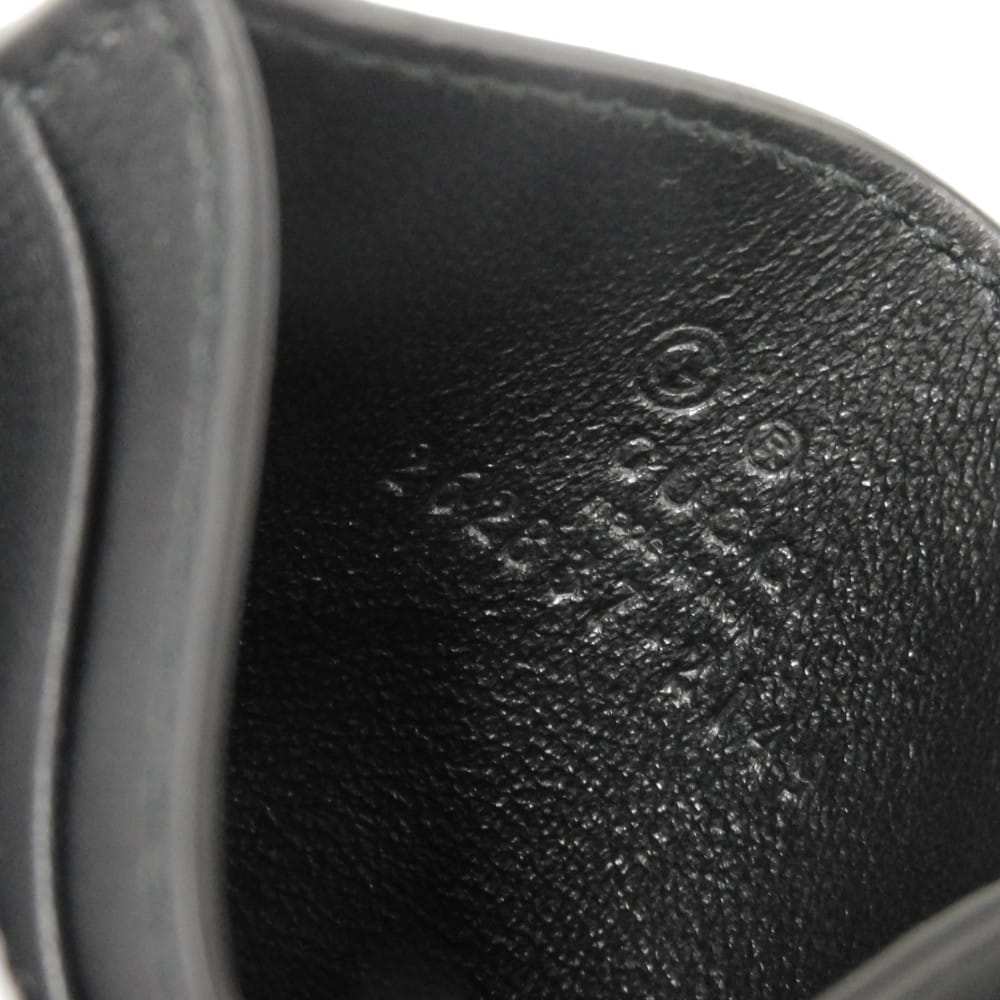 Б/у 9539 Микро Guccissima Визитница 262837 BMJ1N 1000 7946 Тиснение логотипа Двойная G Чехол для проездного Отличное состояние GG