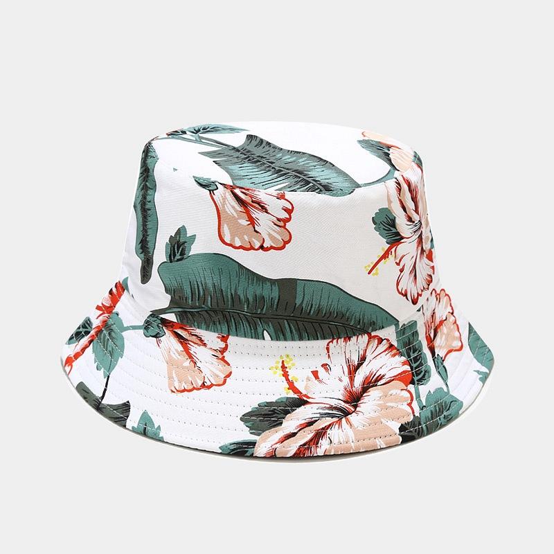 Fisherman's Hat Women's Printed Double-sided Sun Hat Summer Outdoor Travel Foldable Basin Hat