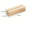 10pcs/set Wooden Business Card Holder Base, Solid Wood Desk Calendar Postcard Base, Calendar Card Note Holder, Wooden Product