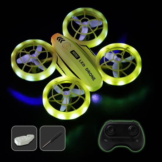 Kids Mini Drone Remote Control Colorful LED Quadcopter 360° Flip Children Shockproof
