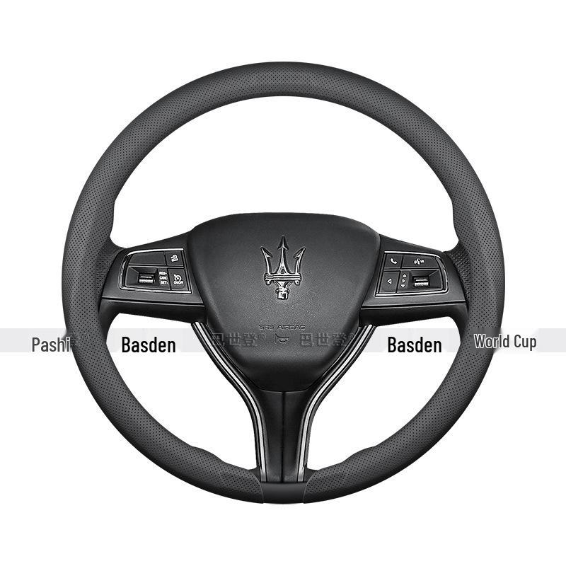 Maserati Grecale, Levante, and Ghibli Ultra-Thin Genuine Leather Steering Wheel Cover