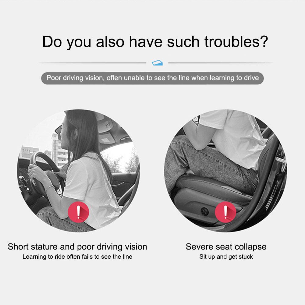 Улучшение обзора водителя Подушка сиденья Эргономичное автомобильное сиденье Для долгосрочного водителя Ягодицы Комфорт Повышение Подушечки Автомобильные аксессуары