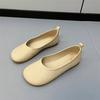 Women's Slip On Leather Loafers 2024 Spring Autumn Fashion Ballet Shoes Ladies Casual Round Toe Cute Flats Nurse Shoes Sneakers