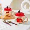 Новогодний подарок Подарки от друзей Старших Ретро кружка-яблоко с крышкой и ложкой Кружка Подарочная коробка для лучшего друга Подарок на день рождения