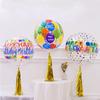 22 Inch 4D Printed Wave Ball Birthday Party Arrangement Ins Style Photo Decoration Props Transparent Balloon