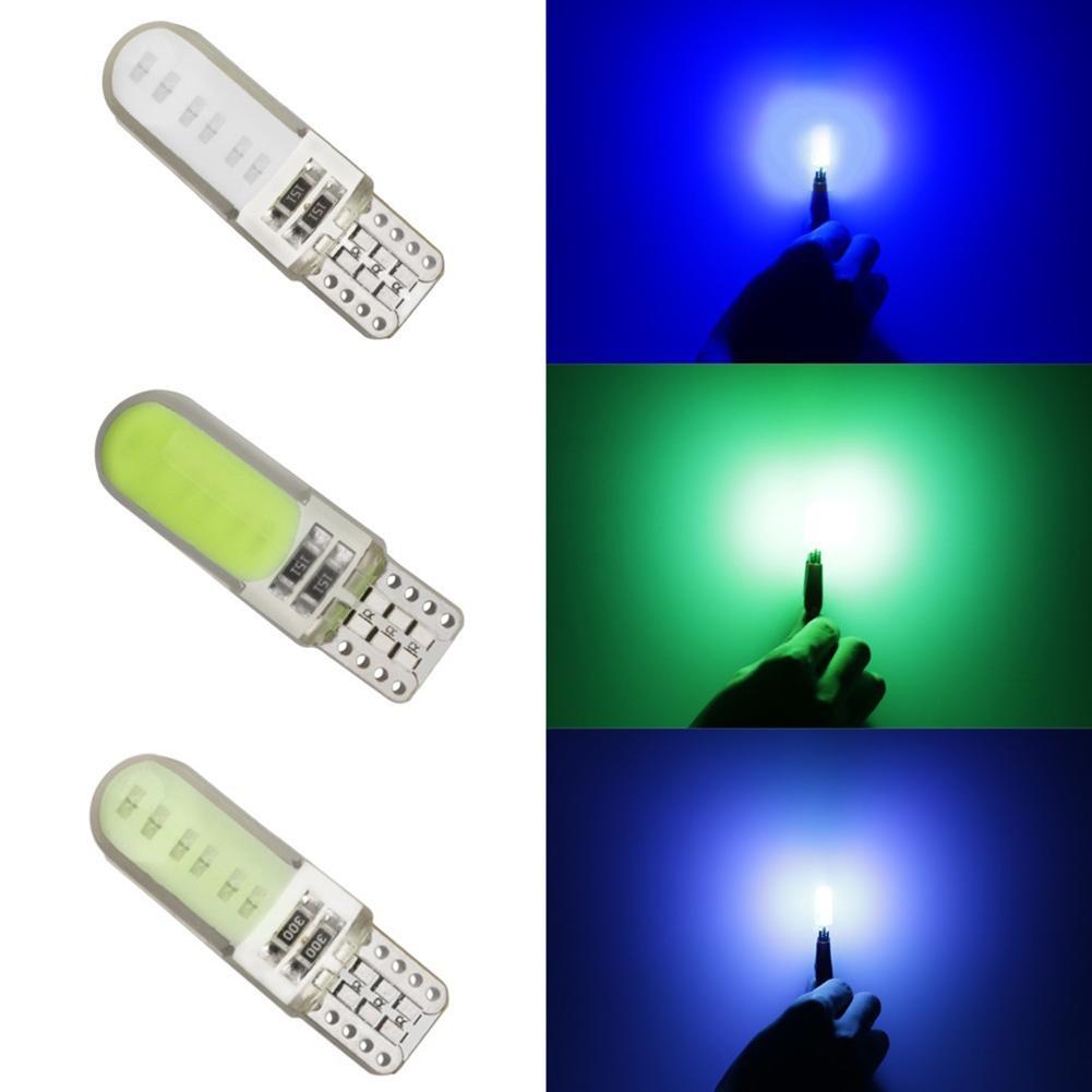 2 шт. светодиодные лампы W5W T10 Canbus 12SMD LED COB чипы 12 В 500 лм сигнальная лампа 168 194 салон автомобиля купольная лампа для чтения номерного знака