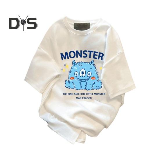 Летняя футболка для пар с мультяшным выражением лица с принтом кактуса с короткими рукавами ледяной шелк Свободный круглый вырез Мягкая дышащая Поглощение пота Быстросохнущая унисекс