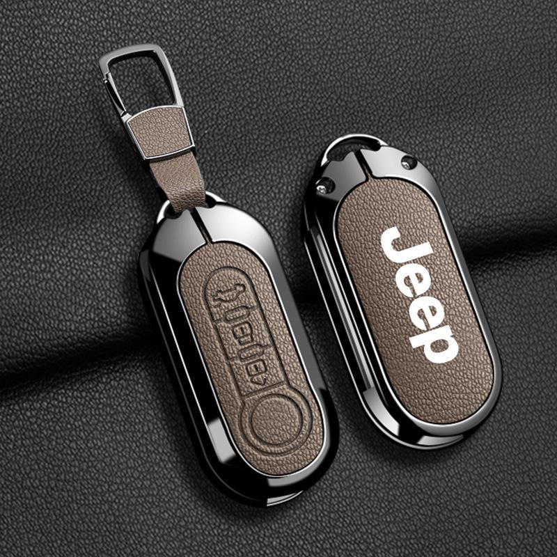 Совместимый чехол для ключа Jeep для Compass, Renegade, Cherokee, Grand Commander, Grand Cherokee