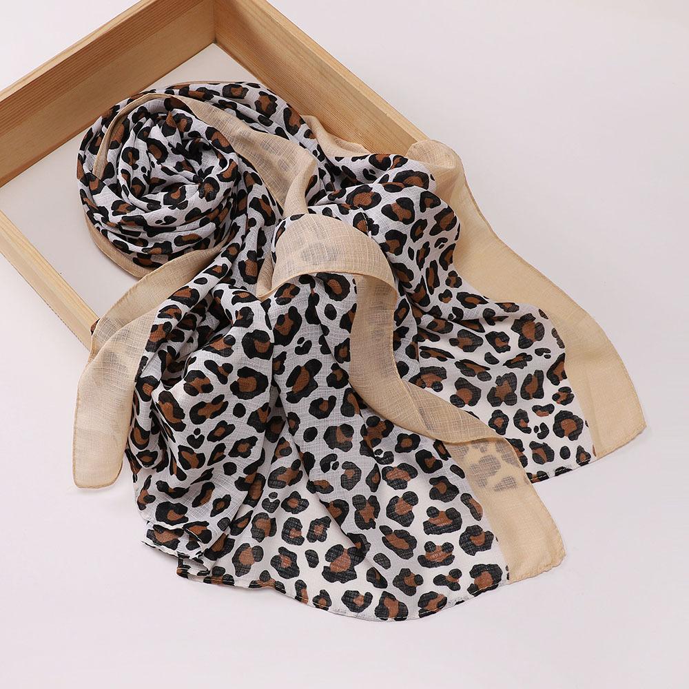 Malaysia Indonesia Leopard Print Headscarf, Women's Fashion Headscarf