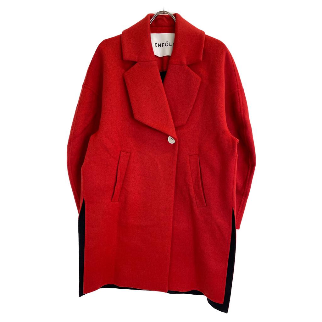 ENFOLD 23 Years Red Wool Coat WOOL COAT Coat 36 RedUsed