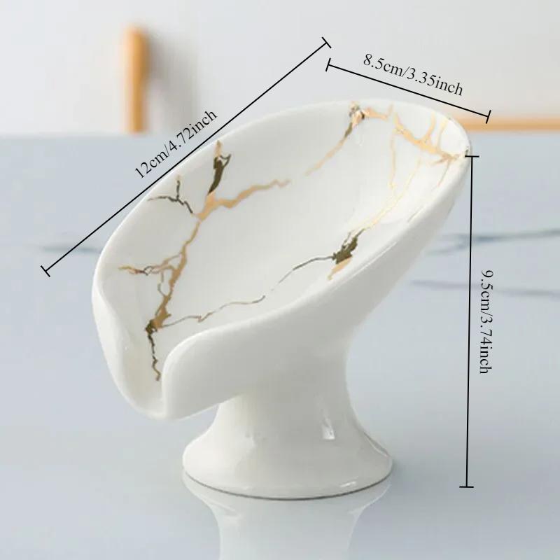 Керамическая мыльница для душа, принадлежности для ванной комнаты, дренажное отверстие, доска для хранения посуды, мыльница