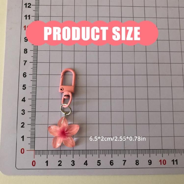 Модный брелок для ключей в виде цветка с карабинами быстрого съема, модные акцентные детали для легкого крепления и использования