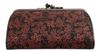 Настоящий кожаный кошелек для монет от Юити Уэхара Модель Черный с Красным Лаковым Виноградом Сделано в [INDEN-YA] (ИНДЕН-Я) - 1501, Узор, Аутентичный, Япония.