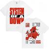 System Of A Down EU UK Tour 2026 Mens Cotton Graphic Tee Streetwear Short Sleeve T-Shirt