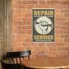 1 Pack Old Rustic Metal Sign with Aged Rust Look for Restaurants Studios Homes, Selectable 20x30cm or 30x40cm Dimensions