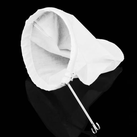 Многоразовый сетчатый фильтр из хлопчатобумажной ткани с ручкой из нержавеющей стали для кофе и чая, распродажа товаров