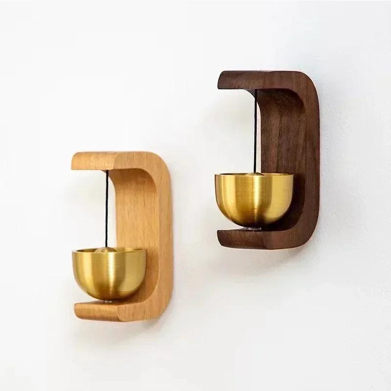 Входной дверной звонок, колокольчик для владельца магазина, ветряной колокольчик, открывающий дверь, деревянные часы-напоминание для дома, маленькие украшения в виде колокольчиков