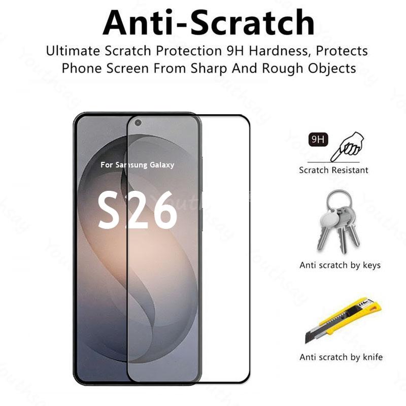 Для Samsung Galaxy S26 Защитная пленка для экрана из стекла 4 шт. Пленка Samsung S26 Закаленное стекло Galaxy S26 Plus Стекло Закаленная пленка